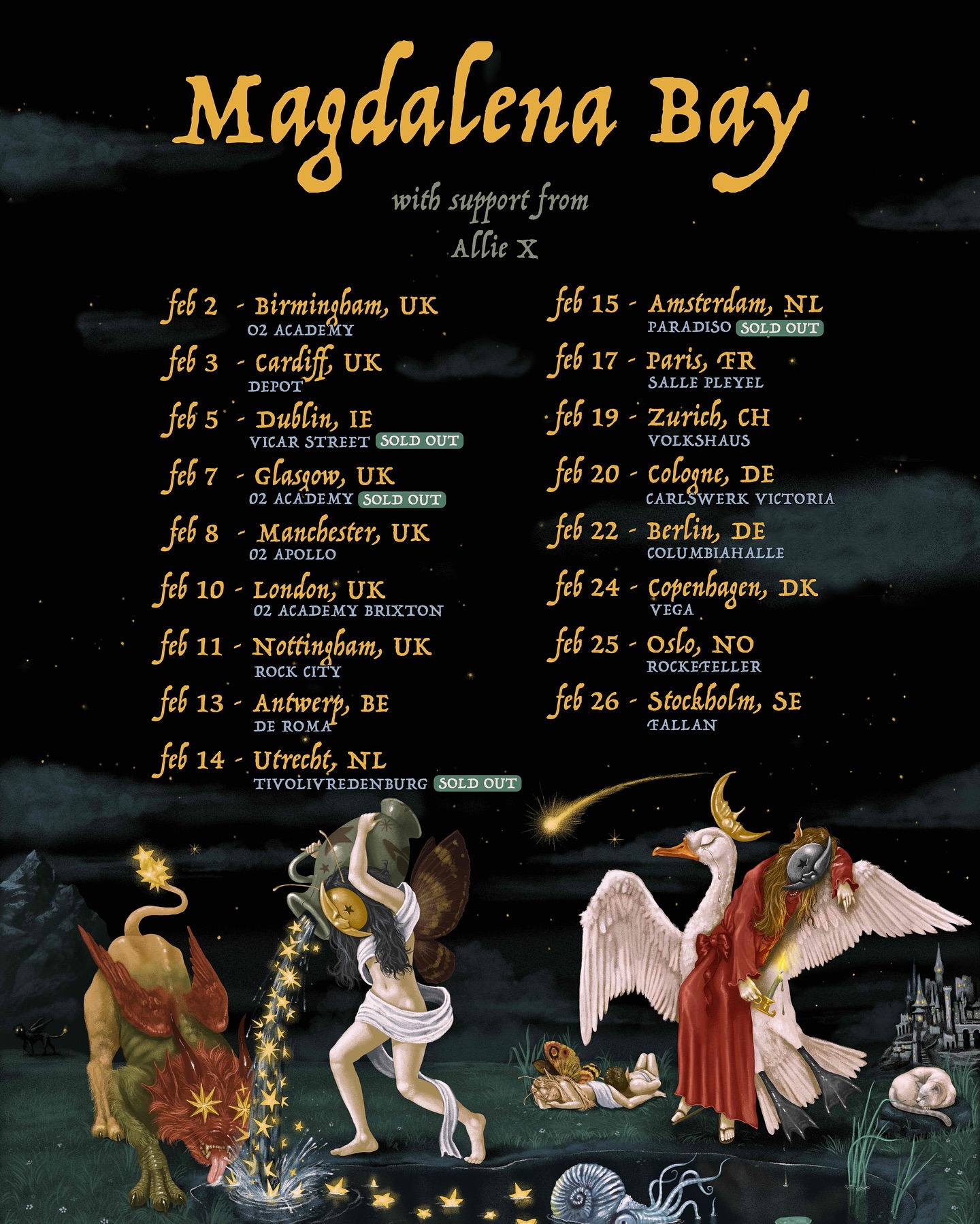 Allie X Happiness Is Going To Get You Tour Tour Poster 2026